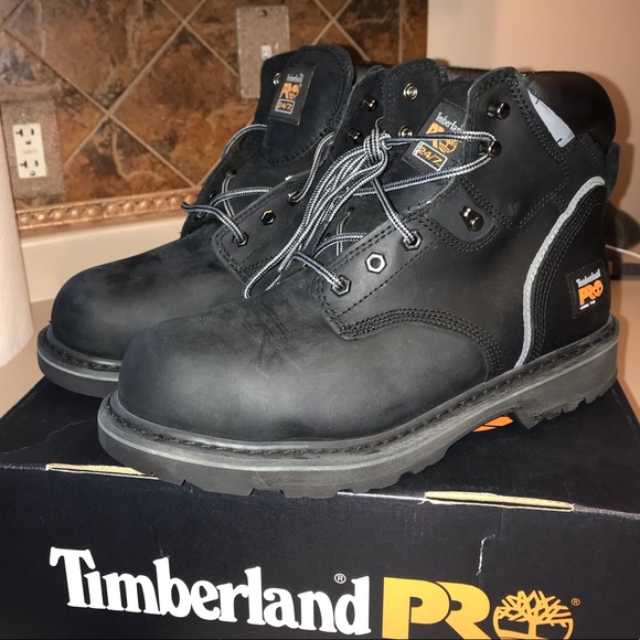 black timberland pro work boots